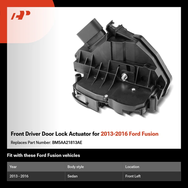 Front Driver Door Lock Actuator for 2013-2016 Ford Fusion