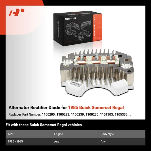 Alternator Rectifier Diode for 1985 Buick Somerset Regal