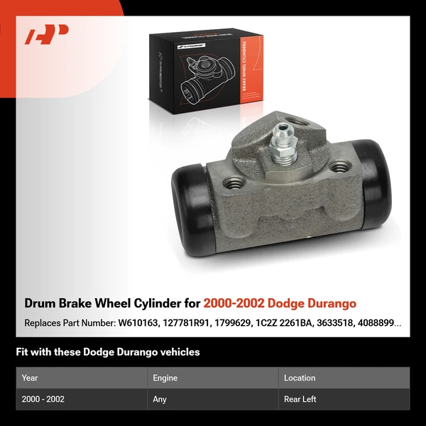 Drum Brake Wheel Cylinder for 2000-2002 Dodge Durango