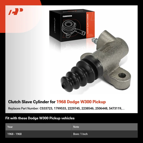 Clutch Slave Cylinder for 1968 Dodge W300 Pickup