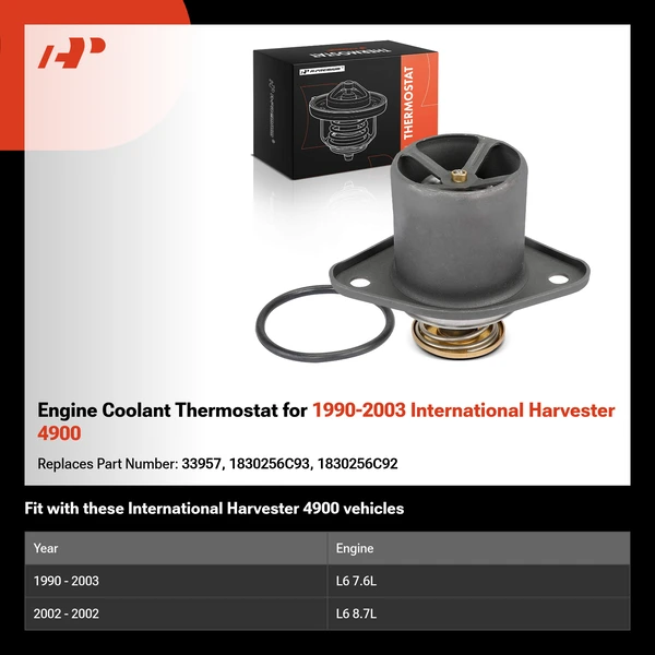 Engine Coolant Thermostat for 1990-2003 International Harvester 4900