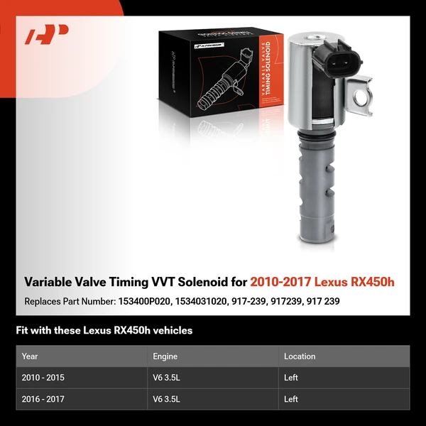 Variable Valve Timing VVT Solenoid for 2010-2017 Lexus RX450h