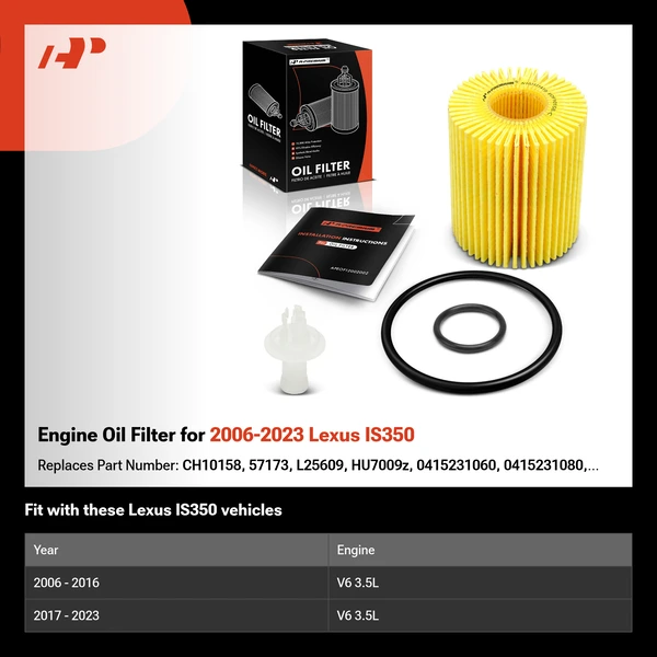 Engine Oil Filter for 2006-2023 Lexus IS350