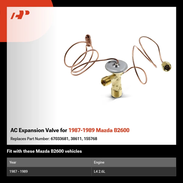 AC Expansion Valve for 1987-1989 Mazda B2600