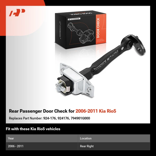 Rear Passenger Door Check for 2006-2011 Kia Rio5