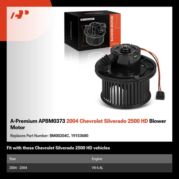 A-Premium APBM0373 2004 Chevrolet Silverado 2500 HD Blower Motor