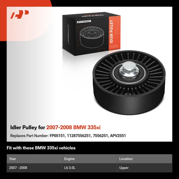 Idler Pulley for 2007-2008 BMW 335xi