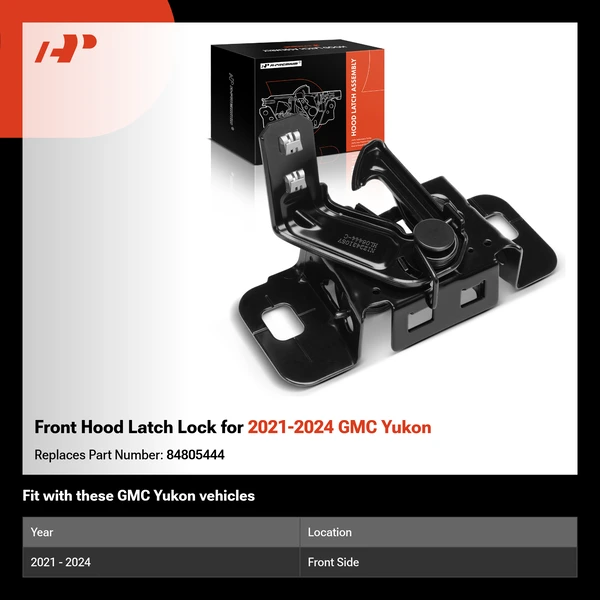 Front Hood Latch Lock for 2021-2024 GMC Yukon