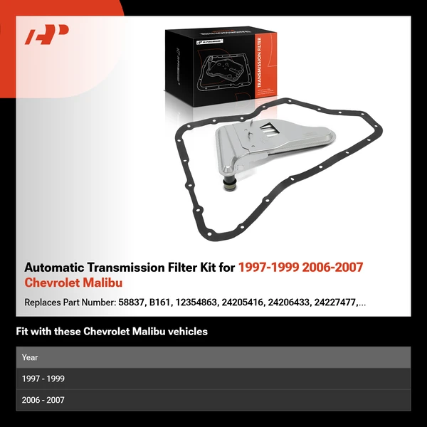 Automatic Transmission Filter Kit for 1997-1999 2006-2007 Chevrolet Malibu