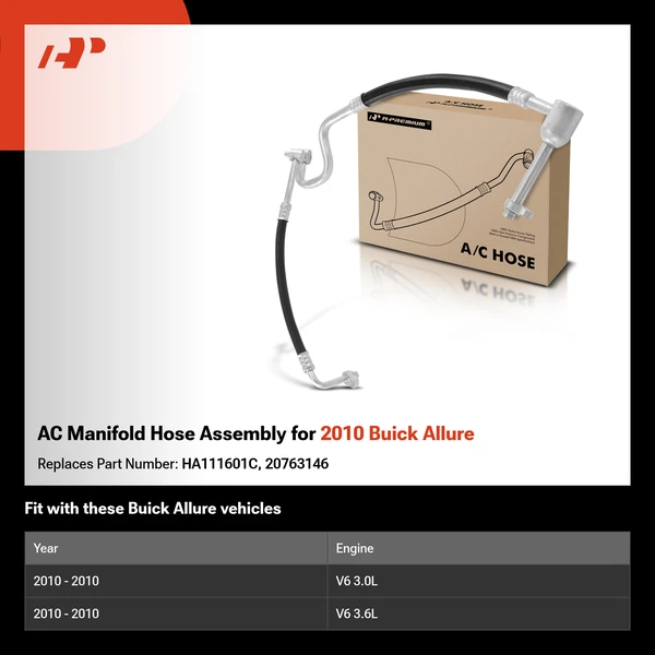 AC Manifold Hose Assembly for 2010 Buick Allure