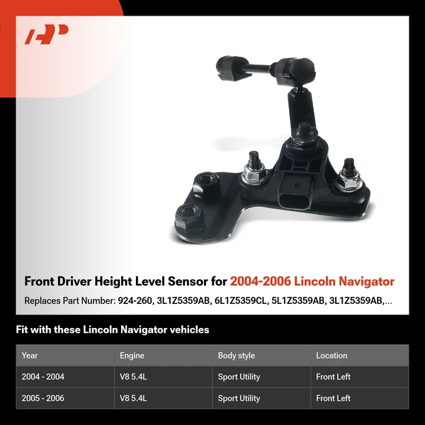 Front Driver Height Level Sensor for 2004-2006 Lincoln Navigator