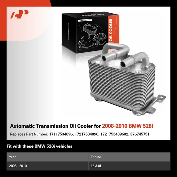 Automatic Transmission Oil Cooler for 2008-2010 BMW 528i