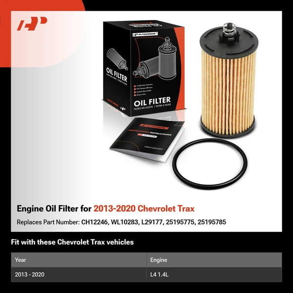 Engine Oil Filter for 2013-2020 Chevrolet Trax