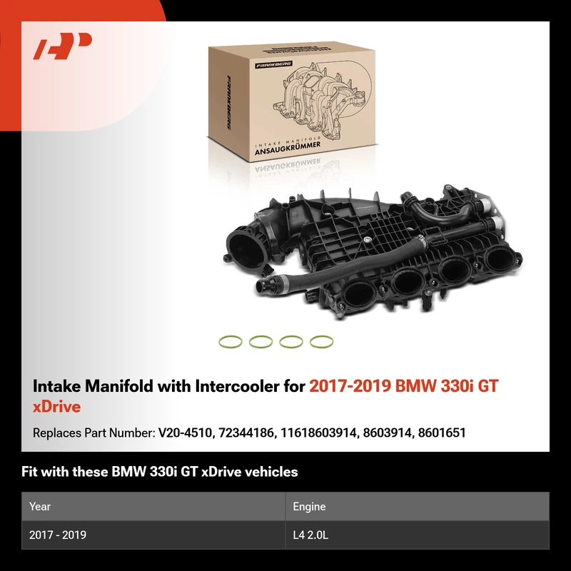 Intake Manifold with Intercooler for 2017-2019 BMW 330i GT xDrive