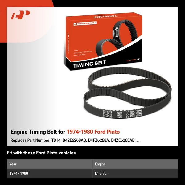 Engine Timing Belt for 1974-1980 Ford Pinto