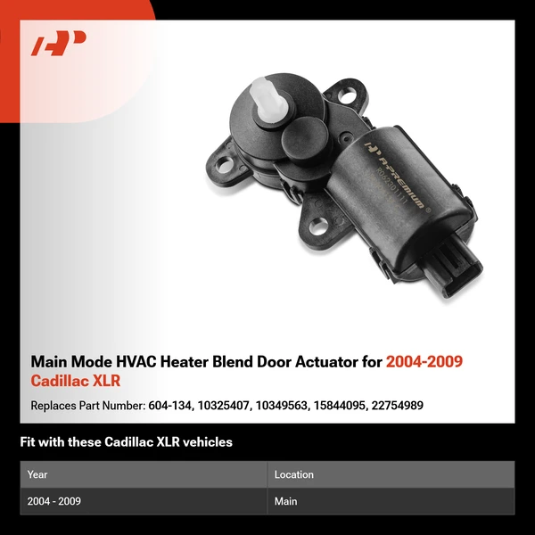 Main Mode HVAC Heater Blend Door Actuator for 2004-2009 Cadillac XLR