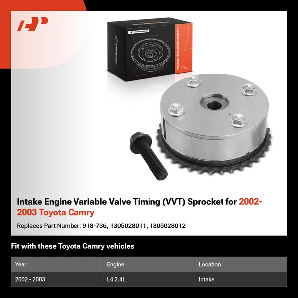 Intake Engine Variable Valve Timing (VVT) Sprocket for 2002-2003 Toyota Camry