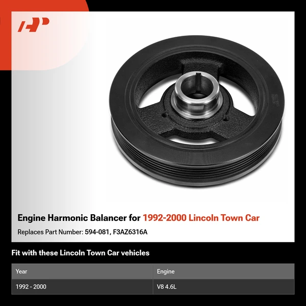Engine Harmonic Balancer for 1992-2000 Lincoln Town Car