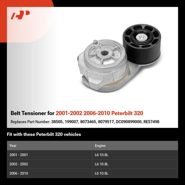 Belt Tensioner for 2001-2002 2006-2010 Peterbilt 320