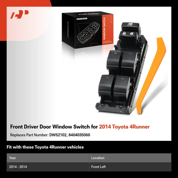 Front Driver Door Window Switch for 2014 Toyota 4Runner