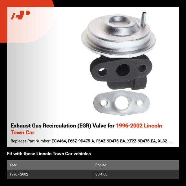 Exhaust Gas Recirculation (EGR) Valve for 1996-2002 Lincoln Town Car