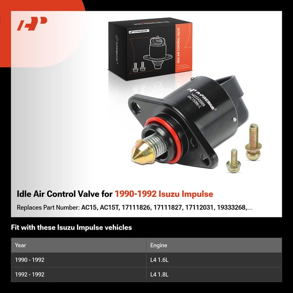 Idle Air Control Valve for 1990-1992 Isuzu Impulse