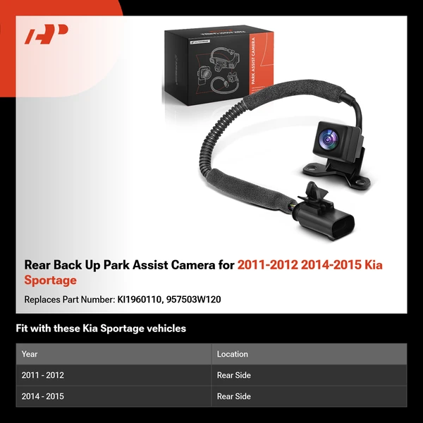 Rear Back Up Park Assist Camera for 2011-2012 2014-2015 Kia Sportage