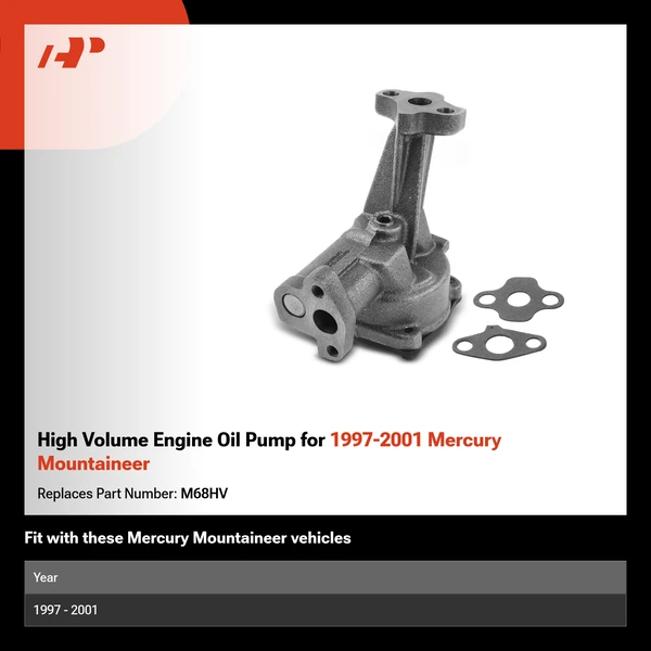 High Volume Engine Oil Pump for 1997-2001 Mercury Mountaineer