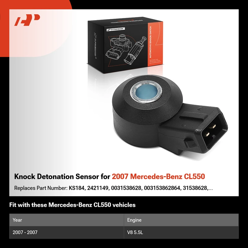 Knock Detonation Sensor for 2007 Mercedes-Benz CL550