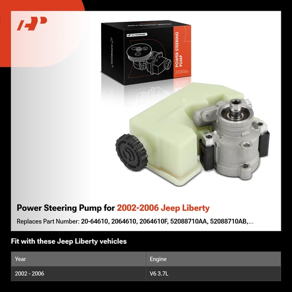 Power Steering Pump for 2002-2006 Jeep Liberty
