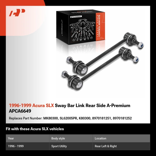 1996-1999 Acura SLX Sway Bar Link Rear Side A-Premium APCA6649