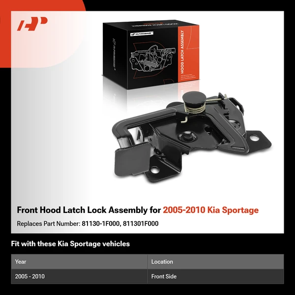 Front Hood Latch Lock Assembly for 2005-2010 Kia Sportage