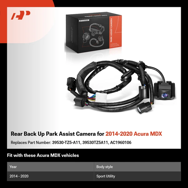 Rear Back Up Park Assist Camera for 2014-2020 Acura MDX