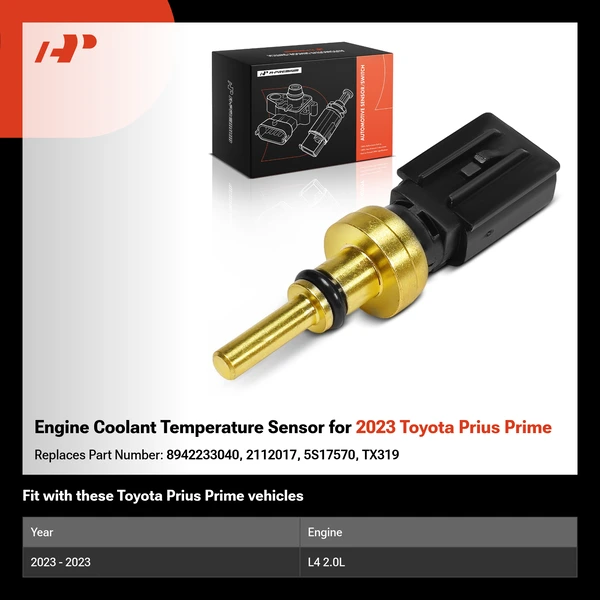 Engine Coolant Temperature Sensor for 2023 Toyota Prius Prime