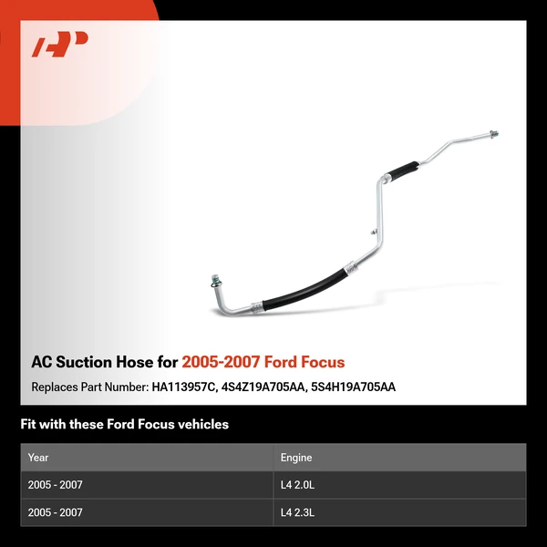 AC Suction Hose for 2005-2007 Ford Focus