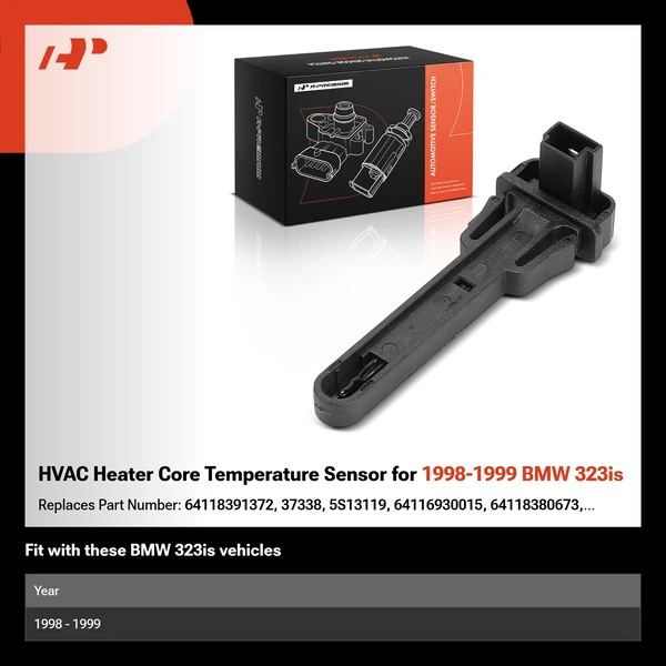 HVAC Heater Core Temperature Sensor for 1998-1999 BMW 323is