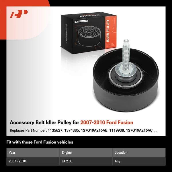 Accessory Belt Idler Pulley for 2007-2010 Ford Fusion