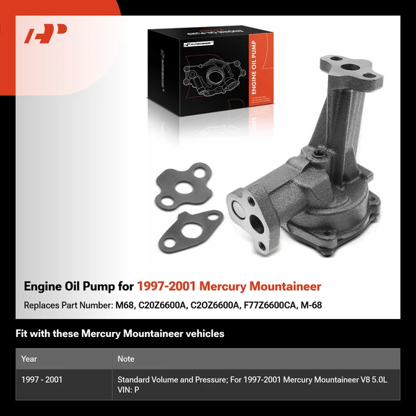 Engine Oil Pump for 1997-2001 Mercury Mountaineer