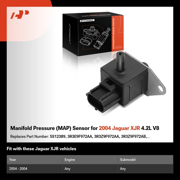 Manifold Pressure (MAP) Sensor for 2004 Jaguar XJR 4.2L V8