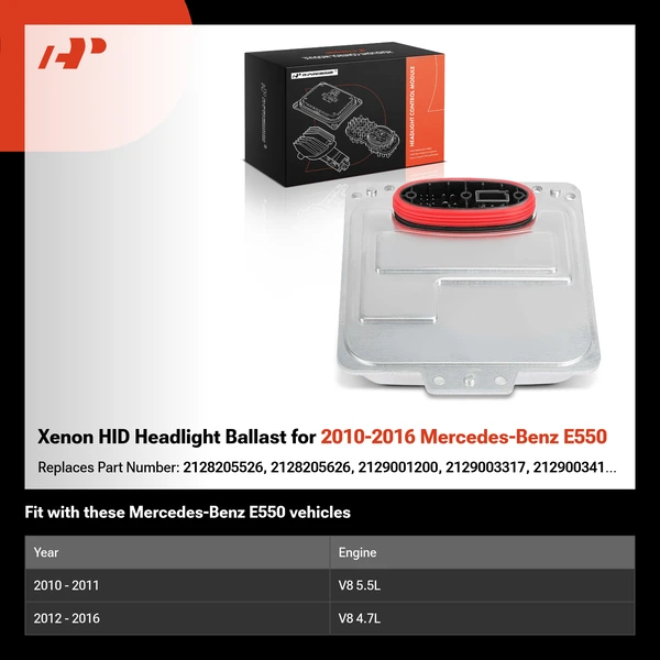 Xenon HID Headlight Ballast for 2010-2016 Mercedes-Benz E550