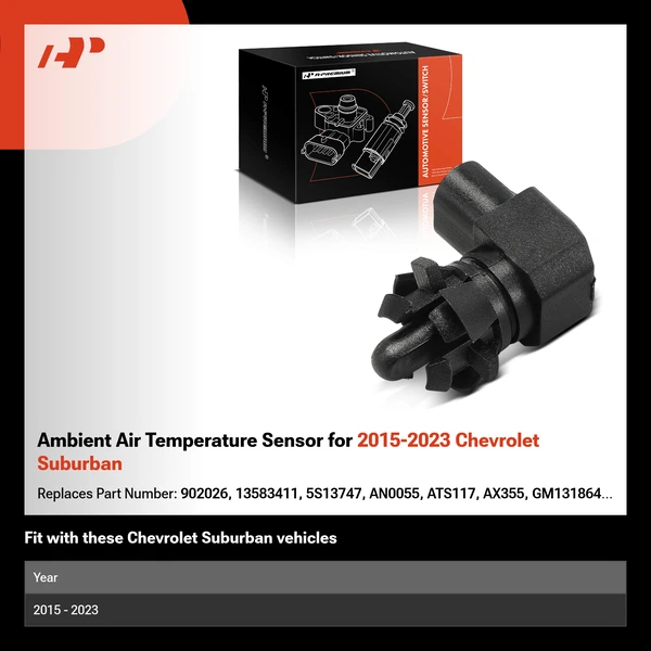 Ambient Air Temperature Sensor for 2015-2023 Chevrolet Suburban