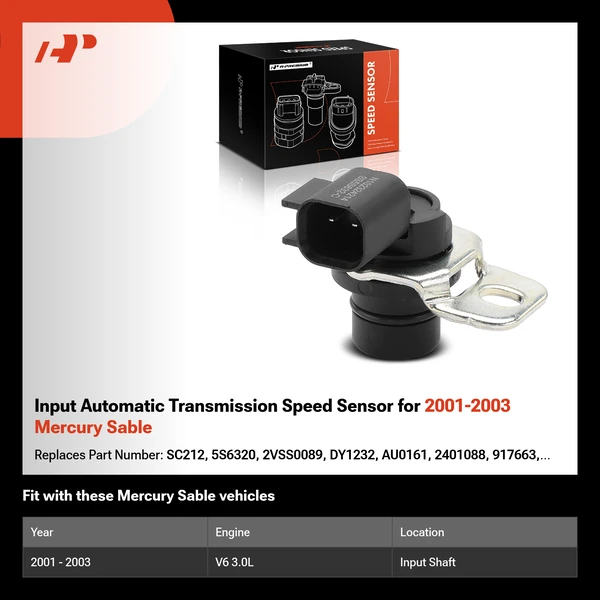 Input Automatic Transmission Speed Sensor for 2001-2003 Mercury Sable