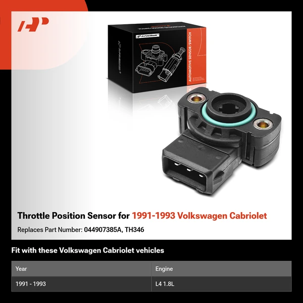 Throttle Position Sensor for 1991-1993 Volkswagen Cabriolet