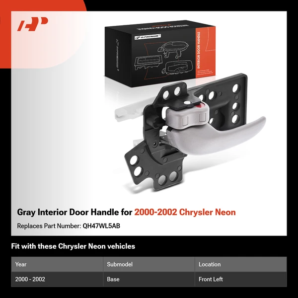 Gray Interior Door Handle for 2000-2002 Chrysler Neon