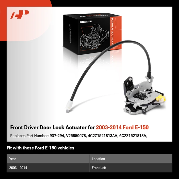 Front Driver Door Lock Actuator for 2003-2014 Ford E-150
