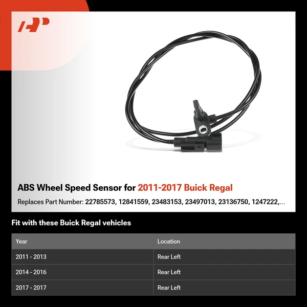 ABS Wheel Speed Sensor for 2011-2017 Buick Regal