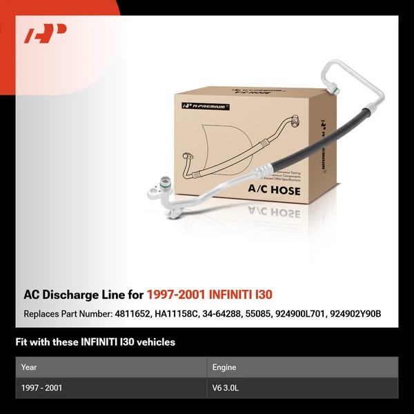 AC Discharge Line for 1997-2001 INFINITI I30
