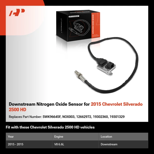 Downstream Nitrogen Oxide Sensor for 2015 Chevrolet Silverado 2500 HD