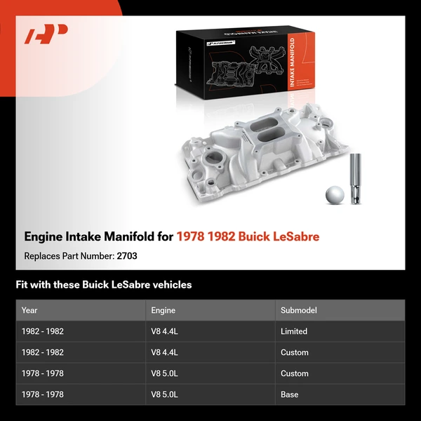 Engine Intake Manifold for 1978 1982 Buick LeSabre