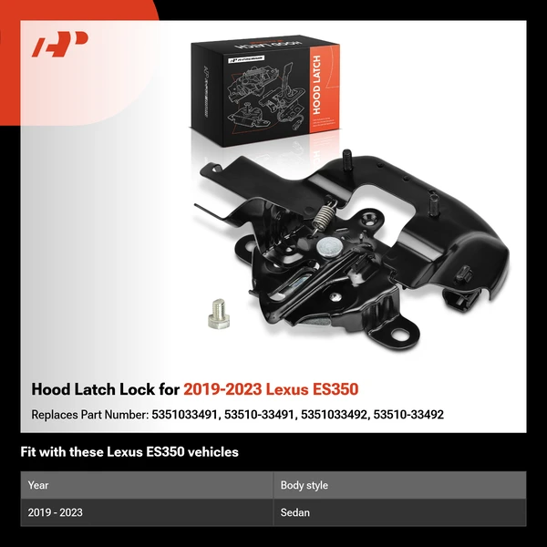 Hood Latch Lock for 2019-2023 Lexus ES350
